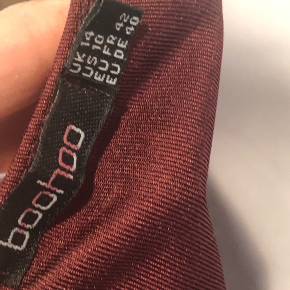 BOOHOO CUTOUT HALTER NECK DRESS SZ 10 - Picture 7 of 8